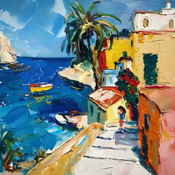 Painting titled "Mallorca 8" by Elena Avanesova, Original Artwork, Acrylic