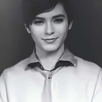 제목이 "Boy 2"인 디지털 아트 Alberto Capitani로, 원작, AI 생성 이미지