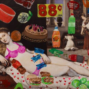 Peinture intitulée "Objectification Des…" par Tracy Brown, Œuvre d'art originale, Acrylique