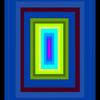 제목이 "Color Shift in Rect…"인 디지털 아트 Ken Lerner로, 원작, 2D 디지털 작업