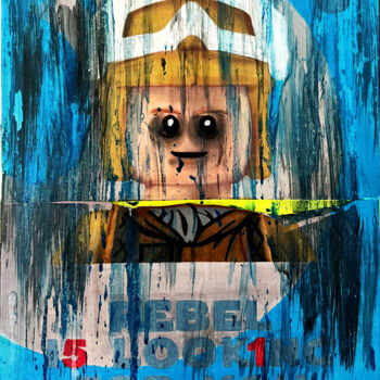 Pittura intitolato "Star Wars Trooper B…" da Ilguada, Opera d'arte originale, Acrilico Montato su Telaio per barella in legno
