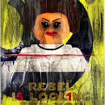 Pittura intitolato "STAR WARS - Leila i…" da Ilguada, Opera d'arte originale, Acrilico Montato su Telaio per barella in legno
