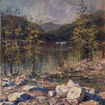 绘画 标题为“Etude of rocks near…” 由Anatoliy Nozdrin, 原创艺术品, 油