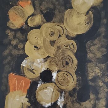 Painting titled "The Mindful One" by Joyce Fournier, Original Artwork, Acrylic