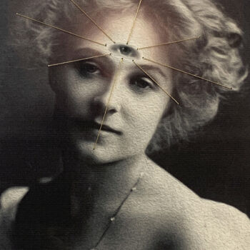 "Ajna - I" başlıklı Baskıresim - Indigo - tarafından, Orijinal sanat, Dijital baskı