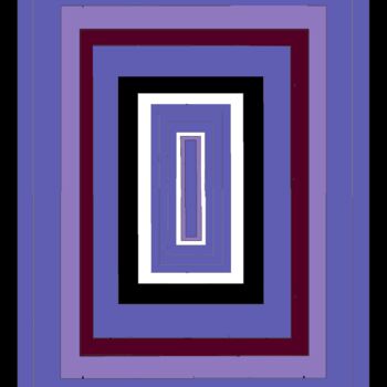 Arts numériques intitulée "Color Shift in Rect…" par Ken Lerner, Œuvre d'art originale, Travail numérique 2D