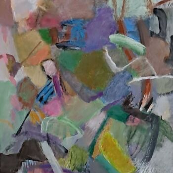 Painting titled "Shower passes by" by Kae-He Zöllner, Original Artwork, Acrylic