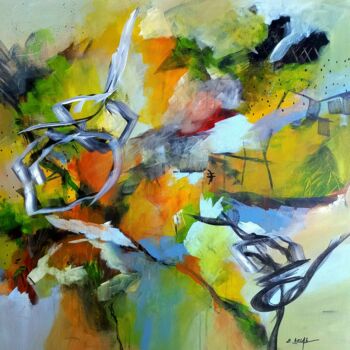 Malerei mit dem Titel "DLD120OU7" von Eugenia Delad, Original-Kunstwerk, Acryl