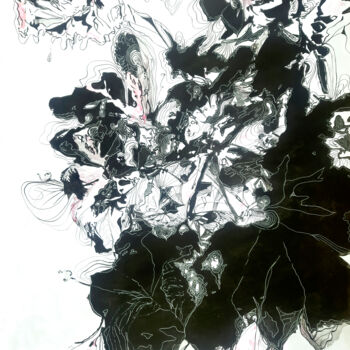 Malerei mit dem Titel "The memories of sum…" von Nadia Bedei, Original-Kunstwerk, Tinte