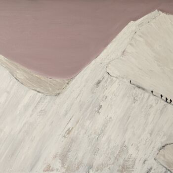 Painting titled "Mountain top" by Mariusz Makula, Original Artwork, Oil
