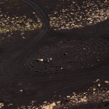 Photographie intitulée "Golden circle" par Nadia Sharova, Œuvre d'art originale, Photographie numérique
