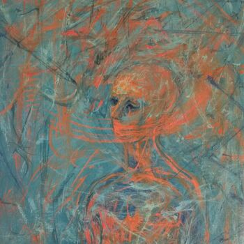 绘画 标题为“Silent” 由Atom Hovhanesyan, 原创艺术品, 油 安装在木质担架架上