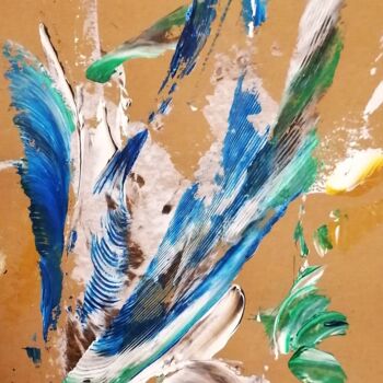 Painting titled "Réceptacle I" by Gisèle Dalla Longa, Original Artwork, Acrylic