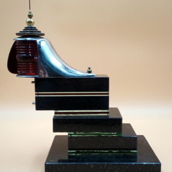 Sculpture intitulée "art deco modern bla…" par Branimir Misic, Œuvre d'art originale, Pierre