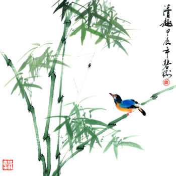 제목이 "Small Delight"인 미술작품 Taobishu로, 원작, 수채화