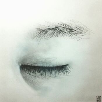 Peinture intitulée "Oeil" par Aéro, Œuvre d'art originale, Acrylique