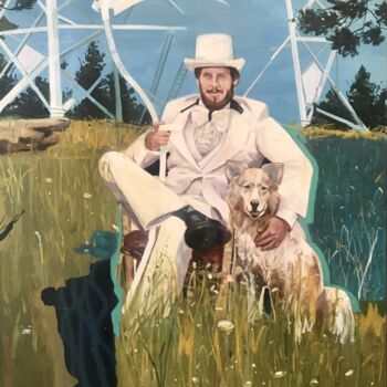 Peinture intitulée "Warm welcome from M…" par Vahid Danaiefar, Œuvre d'art originale, Acrylique