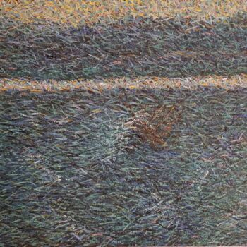 Painting titled "Next Wave Will be T…" by Atom Hovhanesyan, Original Artwork, Oil Mounted on Wood Stretcher frame