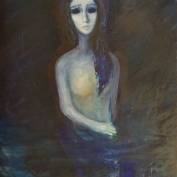 绘画 标题为“Untitled TR02” 由Atom Hovhanesyan, 原创艺术品, 油 安装在木质担架架上