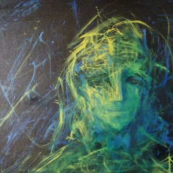 Ζωγραφική με τίτλο "Untitled (M&R 09)" από Atom Hovhanesyan, Αυθεντικά έργα τέχνης, Λάδι Τοποθετήθηκε στο Ξύλινο φορείο σκελ…