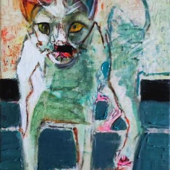 Peinture intitulée "Hunter" par Galya Didur, Œuvre d'art originale, Acrylique