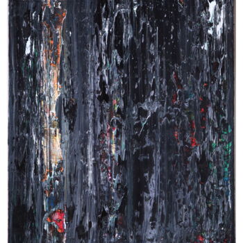 Malerei mit dem Titel "No. 1457_Untitled" von Guido Lötscher, Original-Kunstwerk, Öl Auf Keilrahmen aus Holz montiert