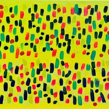 Painting titled "Abstract art “Summe…" by Anna Aliakberova, Original Artwork, Acrylic Mounted on Wood Stretcher frame