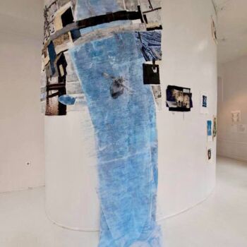 제목이 "In the flow. From t…"인 섬유 예술 Elena Sharganova로, 원작, 자수