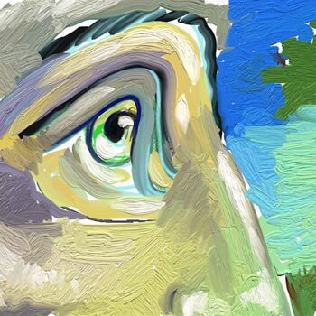 Digitale Kunst getiteld "240726 regard sur a…" door Edith Bos Boyer (EDITH DONC), Origineel Kunstwerk, Digitaal Schilderwerk