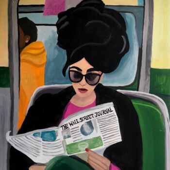Peinture intitulée "On time" par Barbara Friehs, Œuvre d'art originale, Acrylique Monté sur Châssis en bois