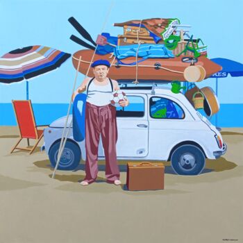 Painting titled "Le grandi Vacanze (…" by Marco Arduini, Original Artwork, Acrylic