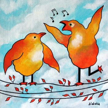 Peinture intitulée "La maîtrise du chan…" par Jocelyne Deschamps-Kus, Œuvre d'art originale, Acrylique Monté sur Châssis en…