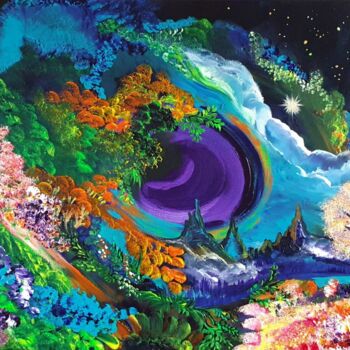 Painting titled "Return to Eden" by Barbara Fuhrmann, Original Artwork, Acrylic