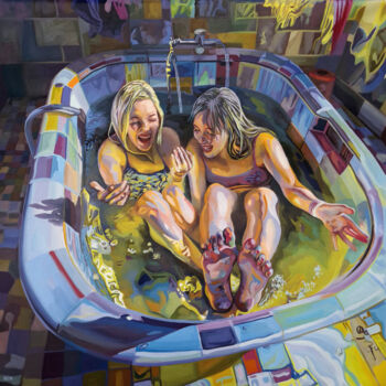 제목이 "Water muses"인 미술작품 Gabriel Cristian Matei로, 원작, 기름
