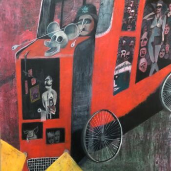 Schilderij getiteld "Poniedziałek" door Dariusz Górski, Origineel Kunstwerk, Pastel