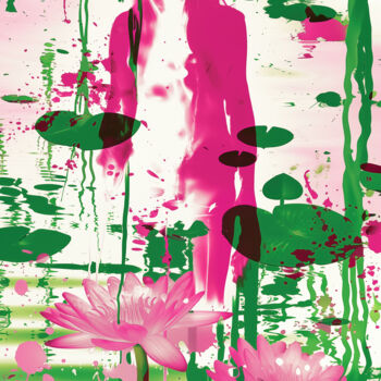 Digital Arts titled "Lilli in Giverny" by Frank Daske, Original Artwork, Digital Painting
