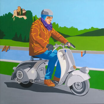 Painting titled "In viaggio verso Qu…" by Marco Arduini, Original Artwork, Acrylic