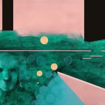 「Sequences 56 (Holog…」というタイトルの絵画 Alex Munzoneによって, オリジナルのアートワーク, アクリル