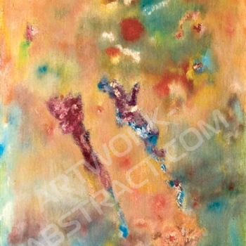 Malerei mit dem Titel "Together through wo…" von Maria Skrebtsova, Original-Kunstwerk, Öl