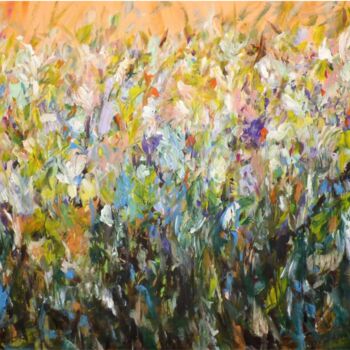 Pintura titulada "Lady Iris" por Floria Rey, Obra de arte original, Acrílico