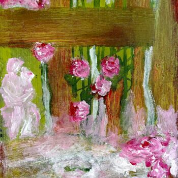 Malerei mit dem Titel "Eine Art Dornröschen" von Elisabeth Pein, Original-Kunstwerk, Acryl Auf Keilrahmen aus Holz montiert
