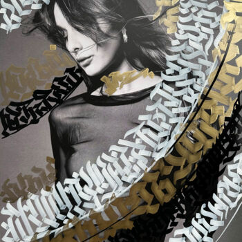 Drawing titled "Calligraphy soul 2" by Igor Rand, Original Artwork, Marker