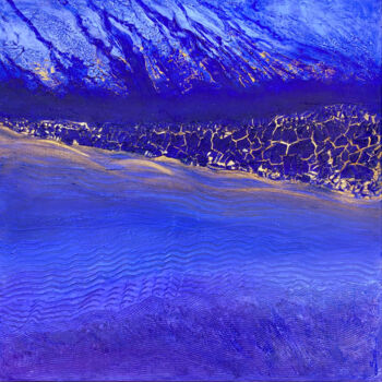 Schilderij getiteld "Percée lumineuse" door Sonia Di Maccio, Origineel Kunstwerk, Acryl Gemonteerd op Frame voor houten bran…