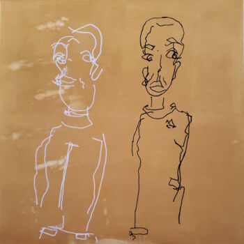 Peinture intitulée "The Beauty Contract…" par Grâce Pégéron, Œuvre d'art originale, Acrylique Monté sur Châssis en bois