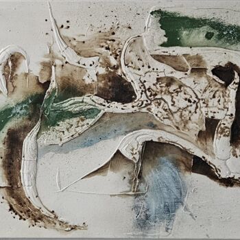 Malerei mit dem Titel "wasteland" von Nadezhda Rtishcheva, Original-Kunstwerk, Acryl Auf Keilrahmen aus Holz montiert