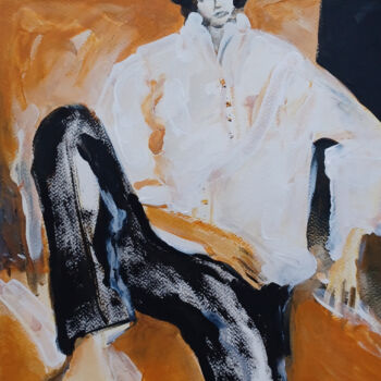 Malerei mit dem Titel "Chilling" von Katarina Branisova, Original-Kunstwerk, Acryl