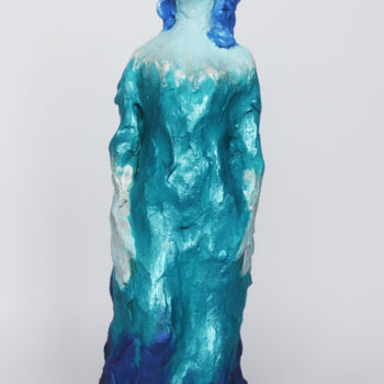 제목이 "Woman in green"인 조형물 Margarita Felis로, 원작, 점토