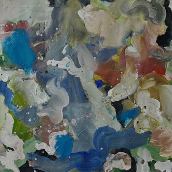 Malerei mit dem Titel "summer on Vuoksa" von Nadezhda Rtishcheva, Original-Kunstwerk, Acryl Auf Keilrahmen aus Holz montiert