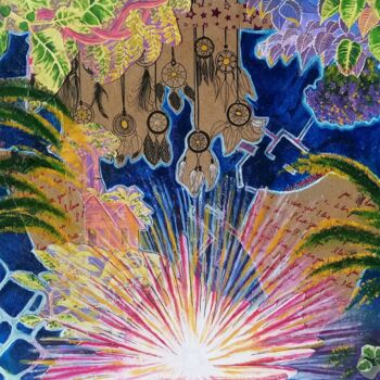 Malerei mit dem Titel "From the Dark to th…" von Galina Zimmatore, Original-Kunstwerk, Acryl