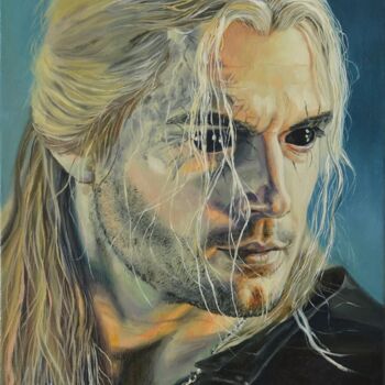 Malarstwo zatytułowany „The Witcher” autorstwa Anna Mamonkina, Oryginalna praca, Olej